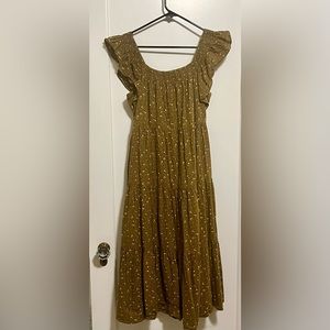 Madewell tiered floral maxi dress